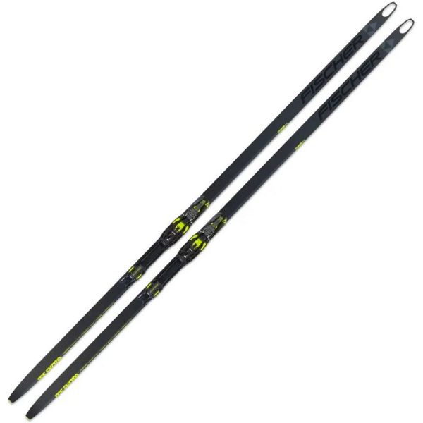 Беговые лыжи Fischer RCS Skate Plus STIFF без насечек, черный, 191 см