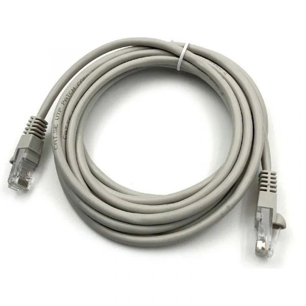 Патч-корд Buro UTP 4 пары cat5E CCA molded 25 м, серый